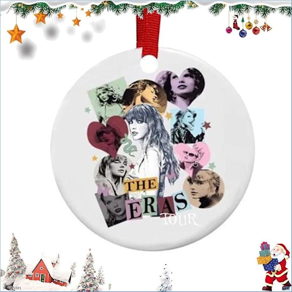 2023 Taylor Swift-inspirerad hängande pendelprydnad julgransdekoration julklapp till Swiftie-fans DB B