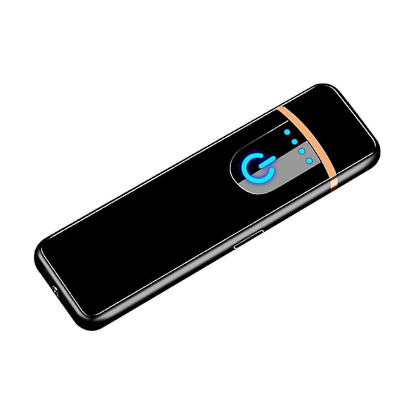 Elektrisk USB-laddning Uppladdningsbar Flamfri Tändare Skärminduktion-DF [DB] Black