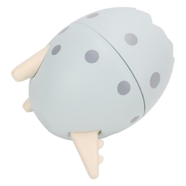 QIILU Dinosaur Egg Pennholder - Åpningsbart Design - Dekorativ Kunststruktur - Blå[DB]