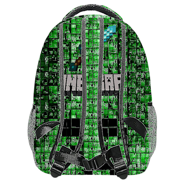 Rygsæk til drenge børn sort Minecraft Gamer taske skole rygsæk One Size DB