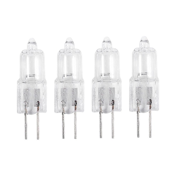 12V 20W 2-stifts G4 Sockel Halogenlampa 4-pack Varmvit [DB] Warm white