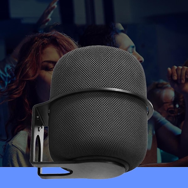 Veggfeste for Apple HomePod2 Smart Audio Høyttaler Veggmontert Robust Metallfeste [Db] Black