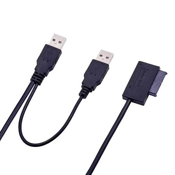 Sata 7+6pin til USB-kabeladapter USB2.0 Sata-adapter 13pin bærbar konverter [DB]
