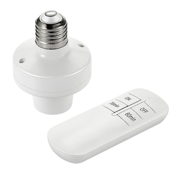 E26 E27 Trådløs Fjernbetjening Stiklampe H 20m Til/Fra S Stik Ran [DB]