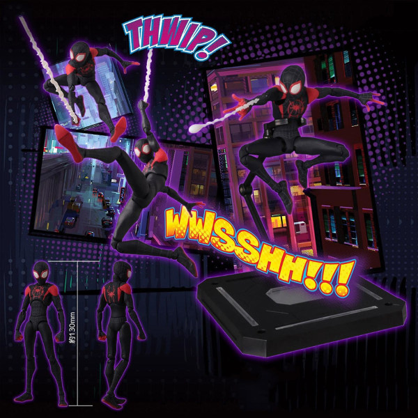 Spiderman: Into The Spider-verse Miles Morales Sentinel Sv es Pvc Figur Samleobjekt Model Db