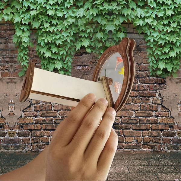 Träkaleidoskop Magisk Roterande Kaleidoskop Leksaker Barn Pedagogisk Leksak Present db