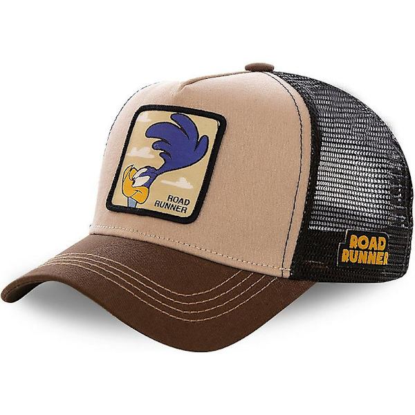 Trucker Cap Unisex Mænds Sports Baseball Mesh Road Runner Hat Løb Åndbar Sommer Cap (FW) ROAD Runner Khaki