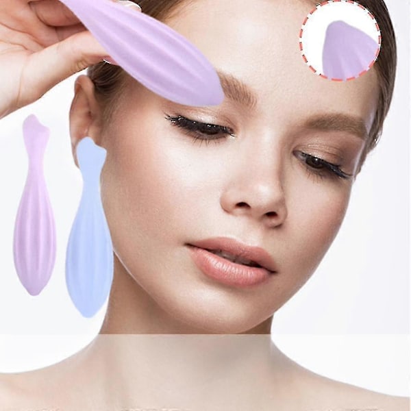 Ansigtsrulle Ansigts Skønhedsrulle Hudplejeværktøjer Massager Kompatibel Ansigts Øje Hals Krop Afslappende Lindre Fine Linjer Rulle-CE db Purple