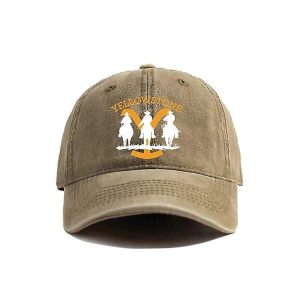 Yellowstone National Park Baseball Caps Distressed Hats Cap Mænd Kvinder Retro Udendørs Sommer Justerbar Yellowstone Hats Mz-294 [DB] As picture2 Adjustable