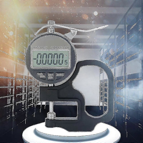 0,001 mm Digital Tykkelsesmåler Elektronisk Mikrometer I 0-12,7 mm Område Til Papir Læder Klud Tråd Måleværktøj-sfygv {Db}