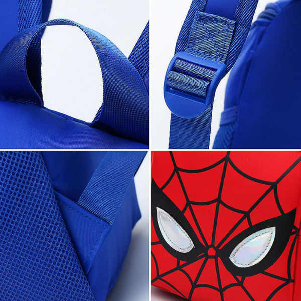 Tegneserie Spiderman Ryggsekk for Småbarn Gutter Jenter Barn Førskole Kul Søt Vanntett Barnehage Skoleveske Reise Ryggsekk Gaver DB Spider-Man Royal Blue