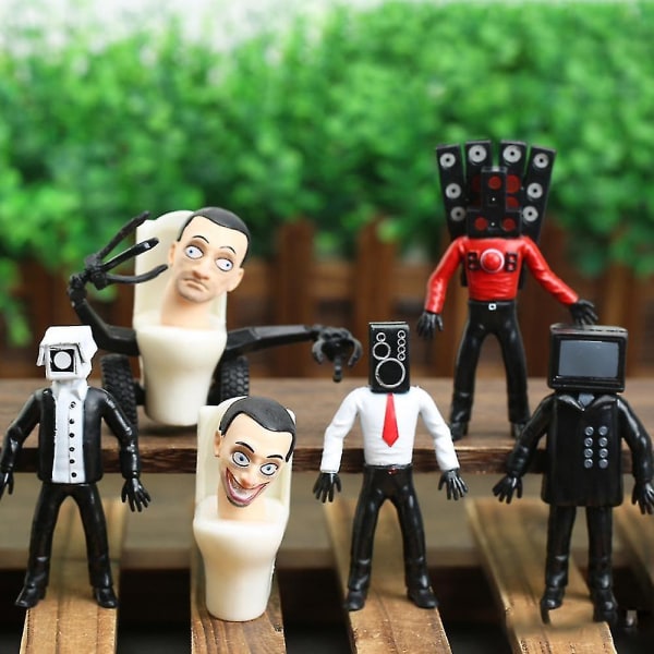 Skibidi Toilet Man Camera Figure Tv Man Speaker Model Cameraman Action Figures Joululahja Db A