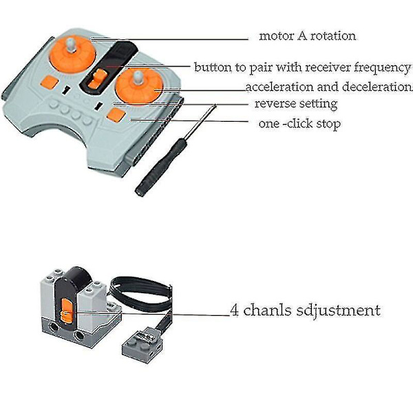 Tekniske dele Power Functions Motor Multi Tool Servo Togmotor Pf 8293 8883 Model Kompatibel Alle Mærker Byggeklodser-xh Db 57999