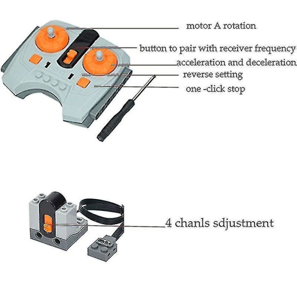 Tekniske dele Power Functions Motor Multi Tool Servo Togmotor Pf 8293 8883 Model Kompatibel Alle Mærker Byggeklodser-xh Db 61903 and 62520