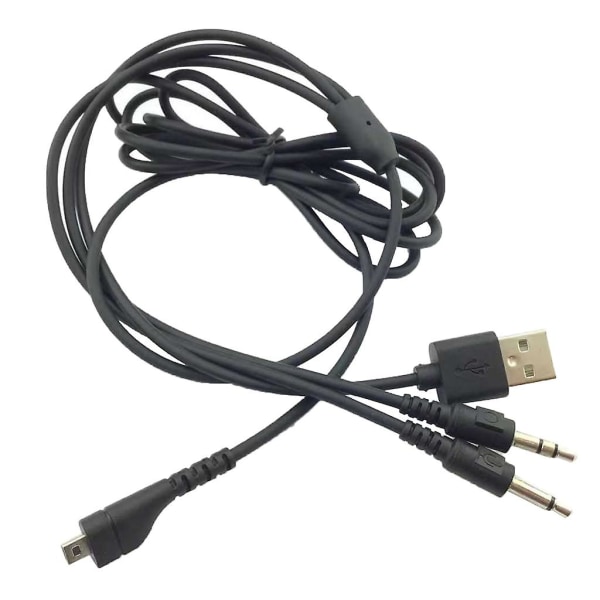 Reservedel Rgb Usb 3,5 mm Mikrofonkabel Trådløs Gaming Headset Splitter [DB] B