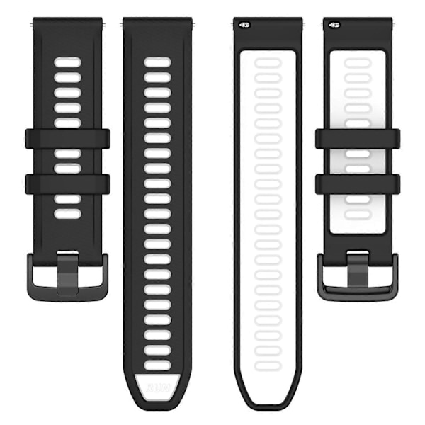 Silikoninen kellonranneke Garmin Forerunner 965/255/Vivoactive 4/Venu 2 -kelloon 22mm, kaksivärinen [db] Multicolor Style E