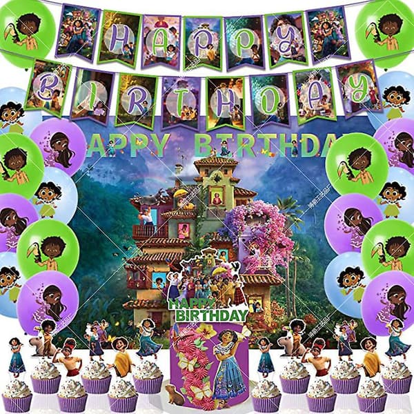 Rl Encanto Barnkalas Dekorationer Set