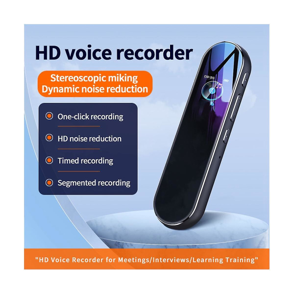 128gb Q53 Voice Timing Recorder Aktiverad Recorder Diktafon Mp3-spelare Hd-inspelning Brusreducering Timinginspelning,a