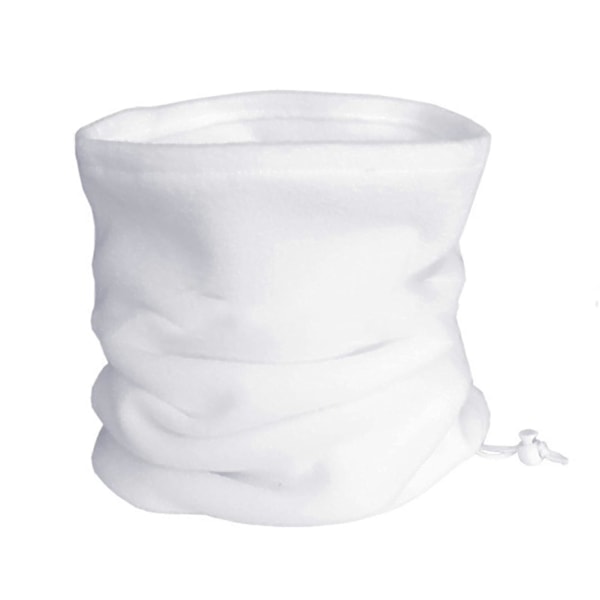 Unisex Vinter Utendørs Ensfarget Myk Tykk Fleece Halsvarmer Gaiter Dekk Hatt [DB] Black