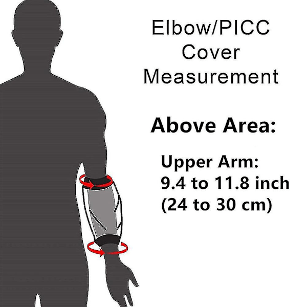 1 stk. Bruseovertræk, Picc Line Bruseovertræk, Picc Line Overtræk til Overarm, Genanvendelig Iv Picc Line Ærmebeskytter til Voksne [db]