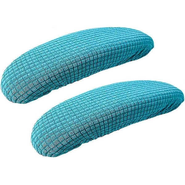 Kontorstol Armlenestol Trekk, 1 par Elastiske Armlenestol Trekk Avtakbare Kontorstol Armlenestolputer Trekk, Armlenestolputer Db Green