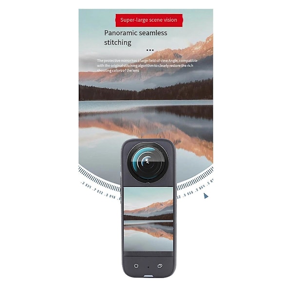 Objektivbeskyttelse til X4-objektivbeskytter til Insta 360 X4-kamera, beskyttende tilbehør (FW) As Shown