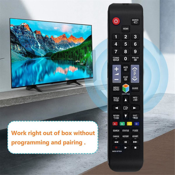 Ersättningsfjärrkontroll Aa59-00793a för Aa59-00793a Aa5900793a LED-TV