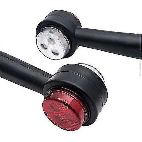 12V LED Sidemarkerlyssett med 2 stk for lastebiltilhenger 20 cm {Db}