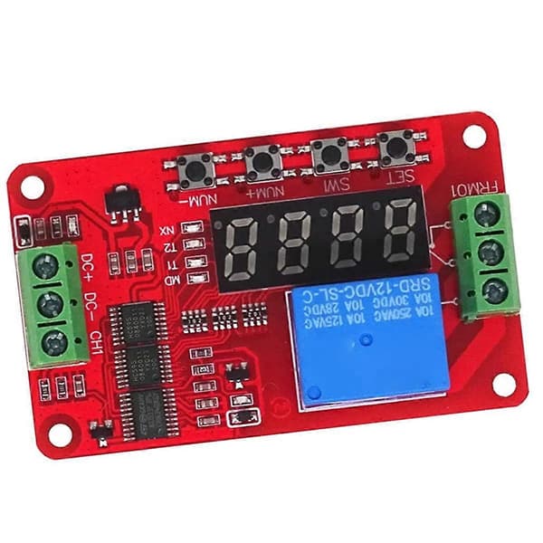 DC 12V 1-kanals Relämodul FRM01 Multifunktionell Relä Loop Fördröjning Timer Switch Självlåsande Timing [DB]