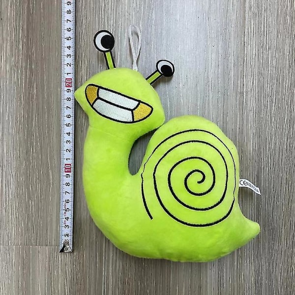 DB Den nya trädgården av Banban plysch Banban trädgårdsspel runt plyschdocka leksaksdocka Light Green Snail