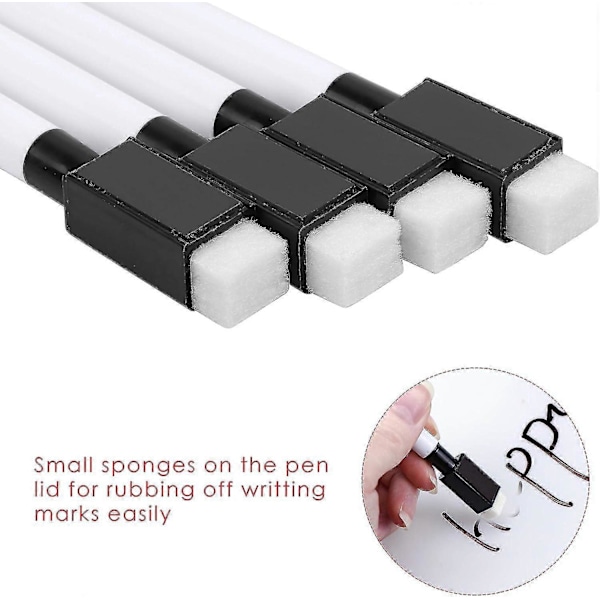 Whiteboard Marker - Whiteboard Marker med Tør Sletning og Fin Spids [Db]