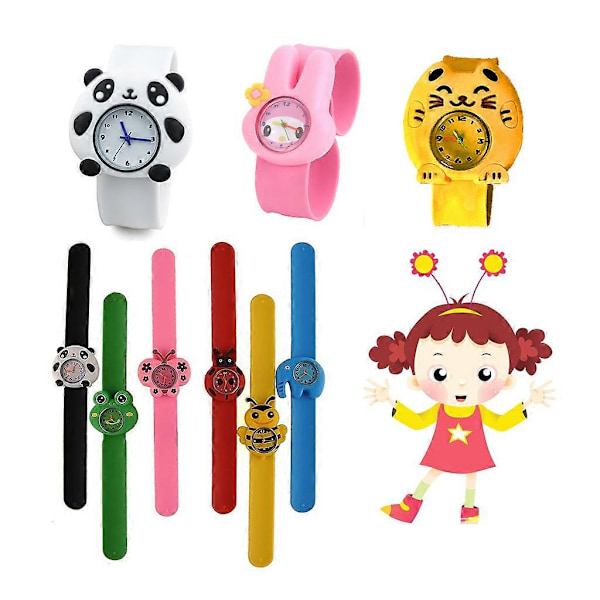 Barnklockor Söta Armbandsur Indikerande Kvarts Elektronisk Armbandsur Flickor [DB] Butterfly pink