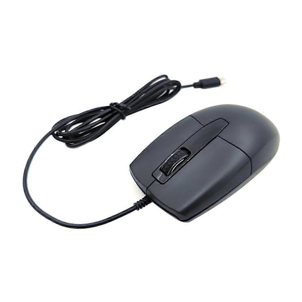 USB Type C Ledningskoblet Mus for Bærbare Datamaskiner, Mobiler og Nettbrett 3-knappers Ergonomisk Mus [DB]