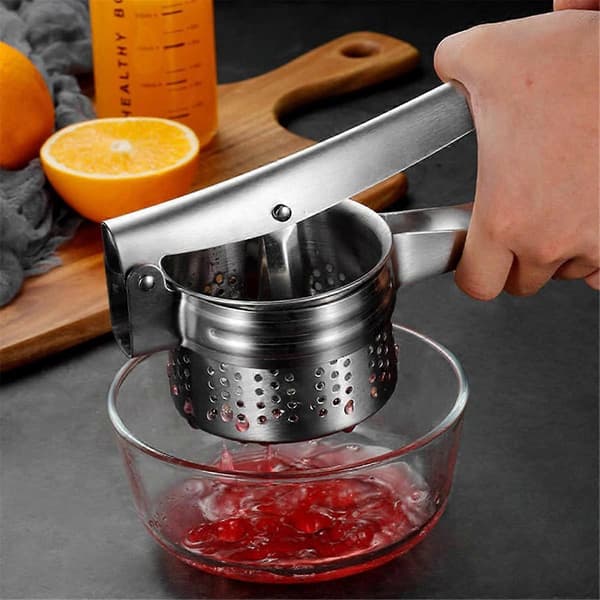 Potatispress Purépressare Juicer Grönsaksfruktpress Multifunktionell Kraftig [DB] As Shown