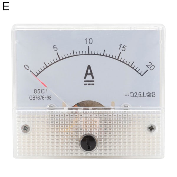 Analoge DC-innfelte instrumenter Analoge panelamperemetere amperemeter