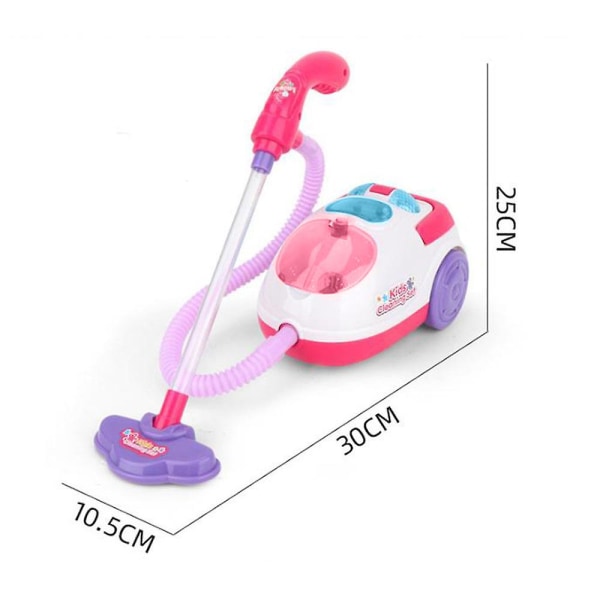 Mini Dammsugarleksak för Barn med Lampa och Ljud för Låtsaslek, Hushållningsverktyg för Flickor för Födelsedag och Julgåvor db Pink A1