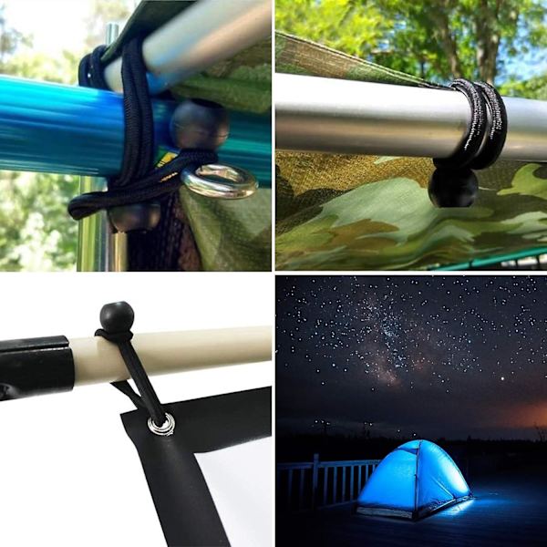 15 kpl elastista bungee-narua, 18 cm:n peitekiristin, uima-altaan peitekiristin, peitteen kiinnitys, bungee-naru B:lle [DB]