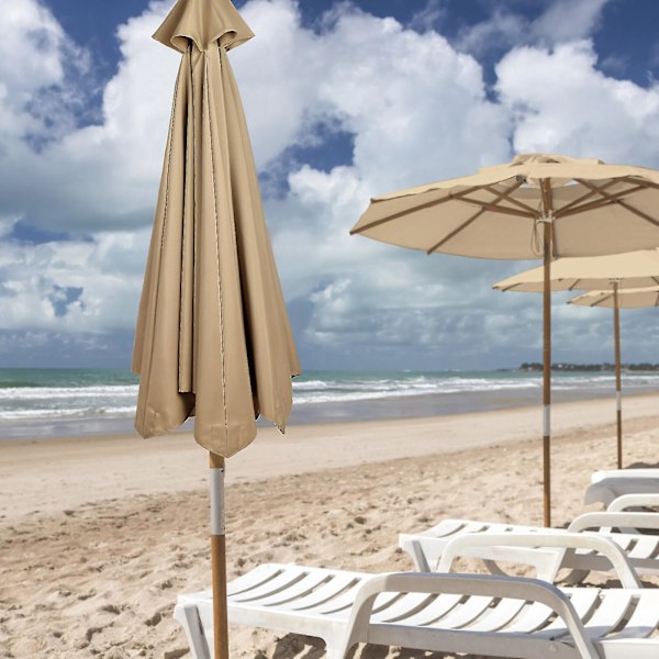 Udskiftning af stof til haveparasol, baldakin til 3m 6/8x arm parasol  [dB} Navy blue 300cm x 8k