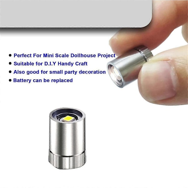 30 kpl Miniatyyri LED-valoja, Pieniä Valoja Käsintehtyihin, Mini LED-valot, Miniatyyrivalot Leikkikiville DB Silver