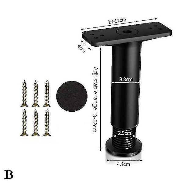 Teleskopisk Stråle Støttefod Ikke Massivt Træ Seng Bræt Ramme Hylde Stang Bund Loa Tw [Db] 13cm-22cm