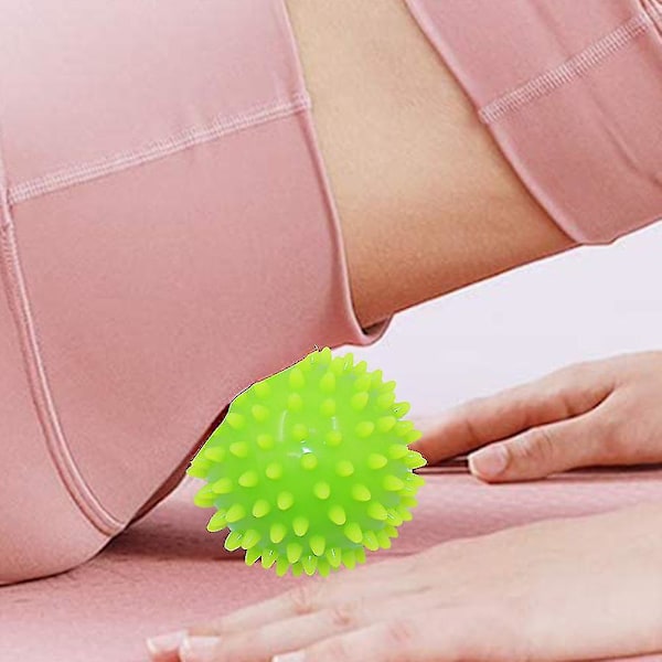 Spike Peanut Roller + Igel Fotmassageboll Set - Djup Muskelvävnad [DB] Green