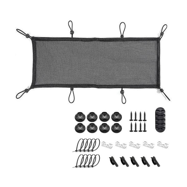 Under Desk Net, Under Table Cord Management Mesh Organizer Fleksibel Wire Hiders 50x25cm
