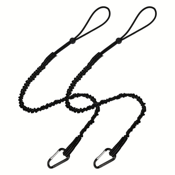 Holdbart sort polyester værktøjsreb - Ikke-elektrisk, batterifri [DB] Black