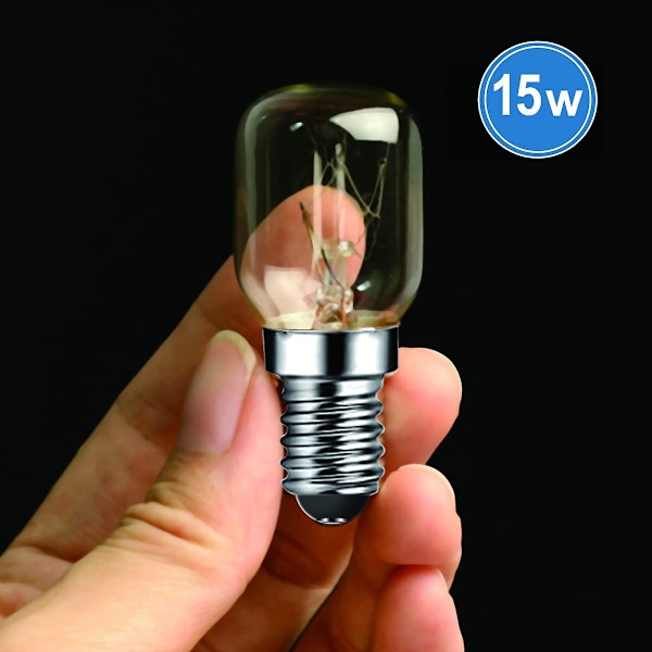 15w E14 Hehkulma 2700k 70lm Pieni Ruuvikanta Kääpiölamput Uuniin, Jääkaappiin, Mikroaaltouuniin, Suolavaloon, Jopa 300 Asteeseen, 4 Kpl Pakkaus [Db]