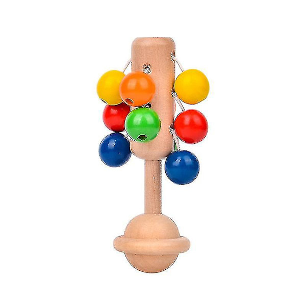 Trärattle Rainbow Rattles, Baby Rattles Baby Early Education Toys Db