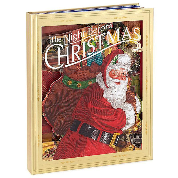 Julnatten Innan Julafton Pop-Up Bok, Ficklampa Jul Leksak Set, 3D Illustration DB 1 PC