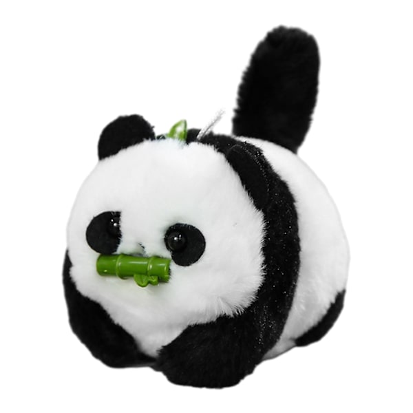 Cartoon Viftande Svans Katt Plyschdocka Ingen Batteri Mjuk Fylld Plyschleksak för Barn [DB] Panda