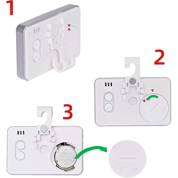 3x Køleskabs Termometer Digital Termometer Fryser Termometer Køleskab Rum Vandafvisende Fryser Termometer Med LCD Display [DB]