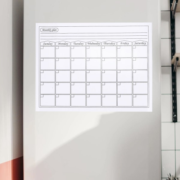 Sletbare Whiteboards Magnetiske Planlægningsnotat Tør Slet Kalender Køleskabs Magnetiske Pligtkort Kalender Månedlig Whiteboard