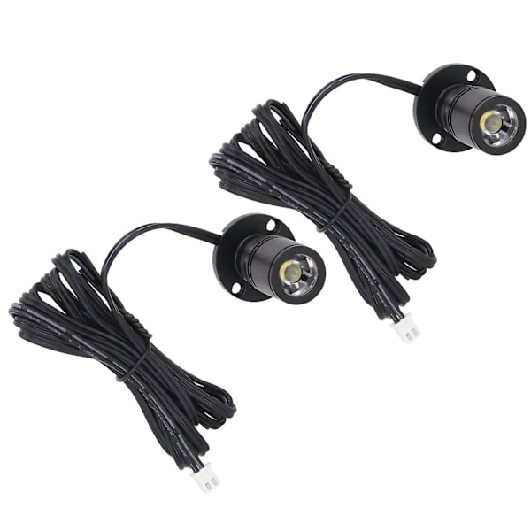 Dimbar Mini Spotlight 5V Mini LED Spotlight 1 till 2 Spotlights med Dimmer för Display Smyckeskåp Veranda [Db] Black Natural Light
